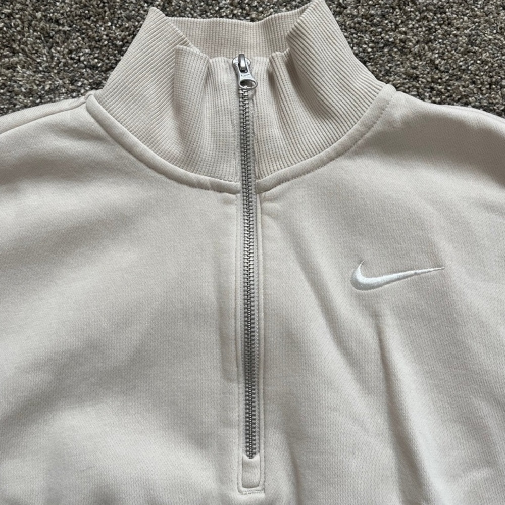 Nike Off-White Half-Zip Pullover - image 3